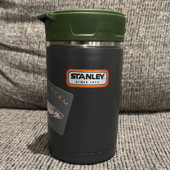 Stanley Green Lid and Black Travel Mug with Ninja Design - Picture 1 of 6